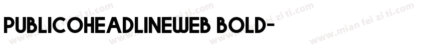 publicoheadlineweb bold字体转换